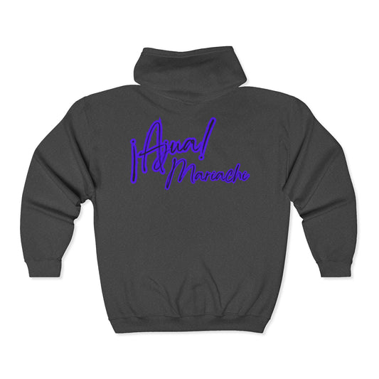 Purple Ajua Unisex Heavy Blend™ Full Zip Hooded Sweatshirt