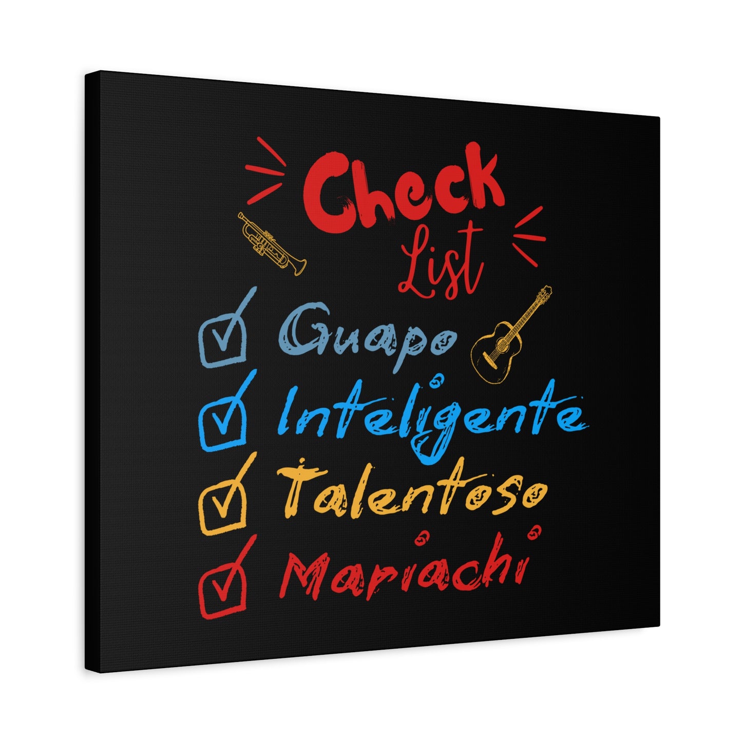 Checklist Guapo Matte Canvas, Stretched, 1.25"