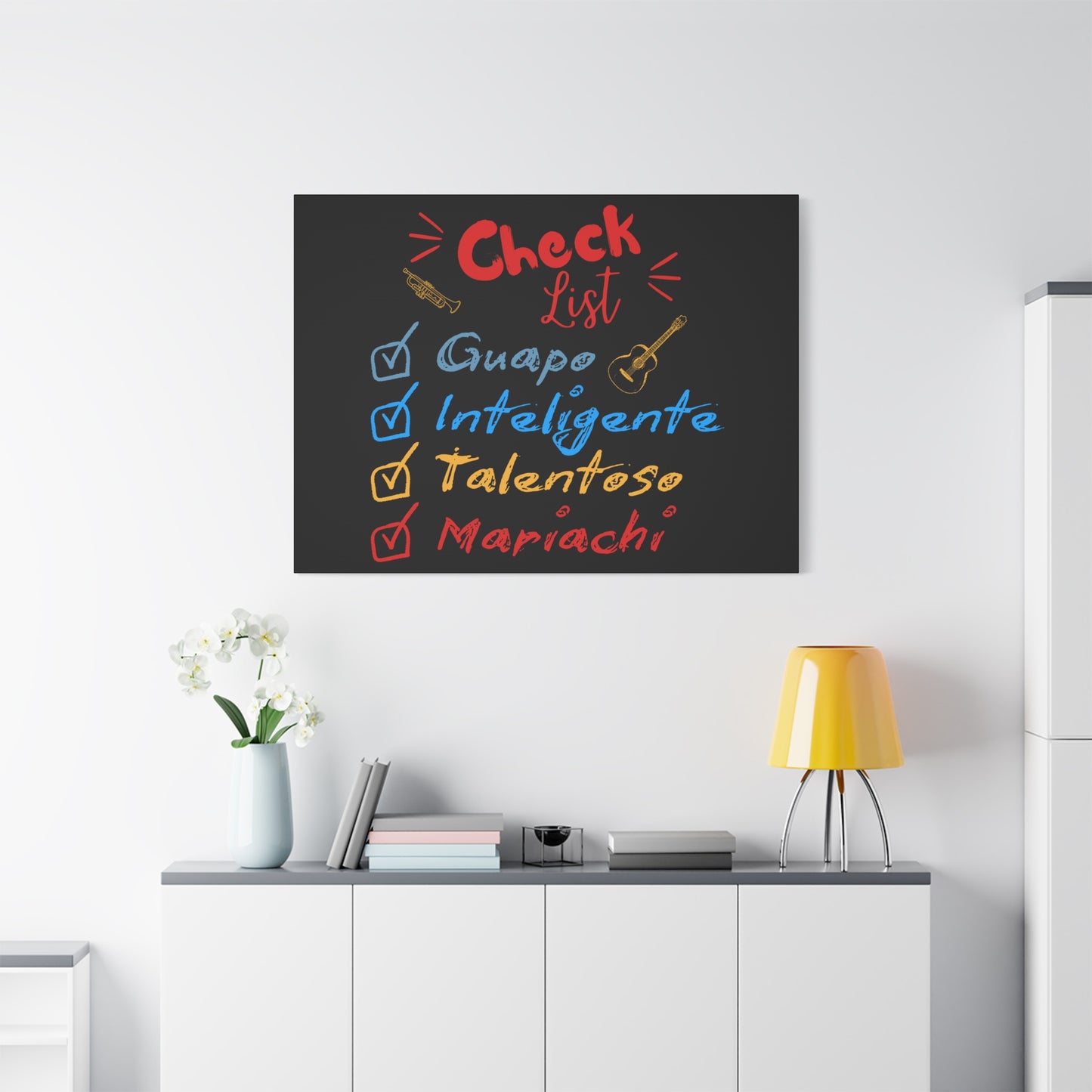 Checklist Guapo Matte Canvas, Stretched, 1.25"