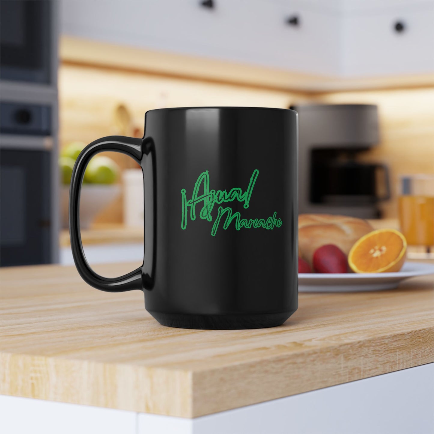 Green Ajua Black Mug (11oz, 15oz)