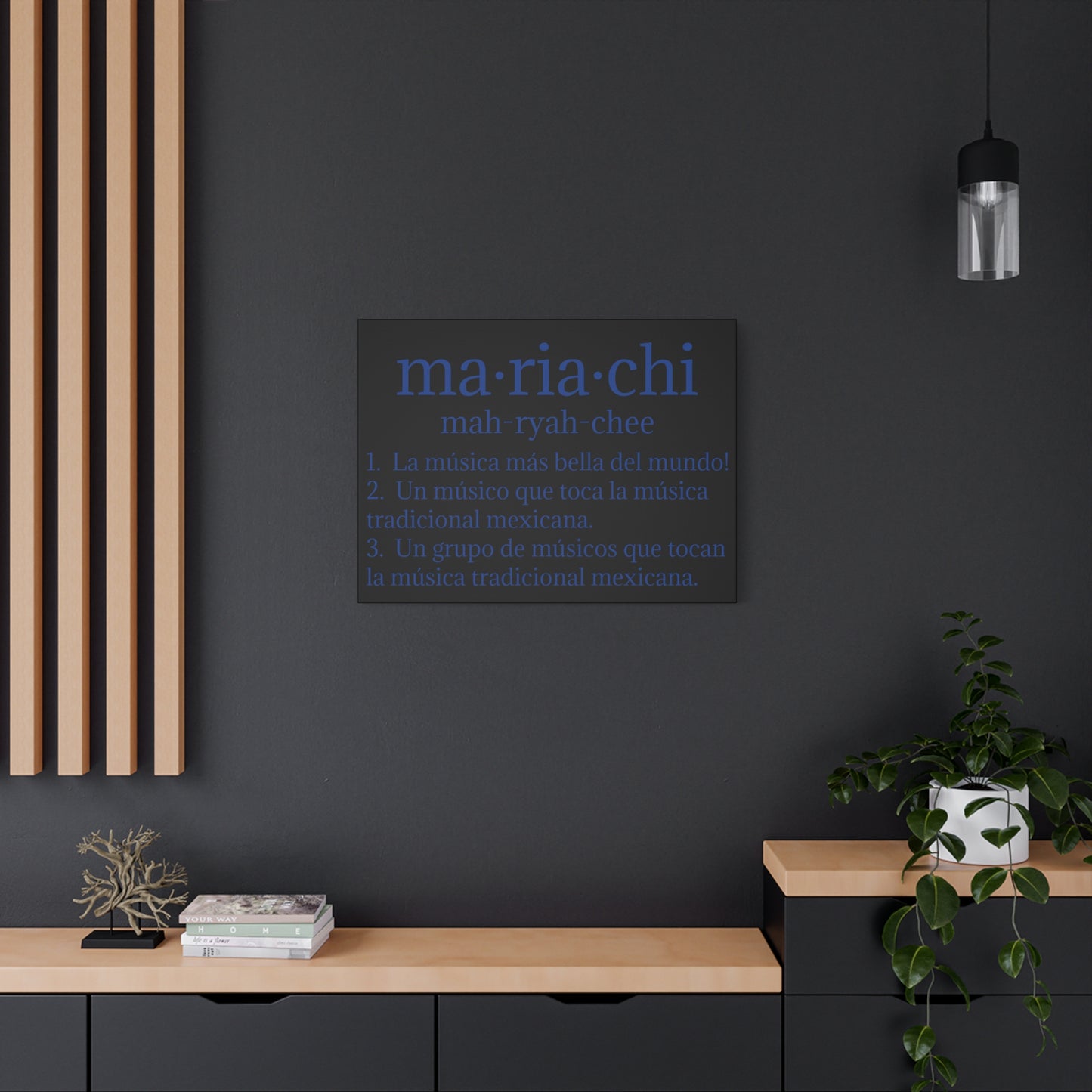 Blue Mariachi Definition Business Matte Canvas, Stretched, 1.25"