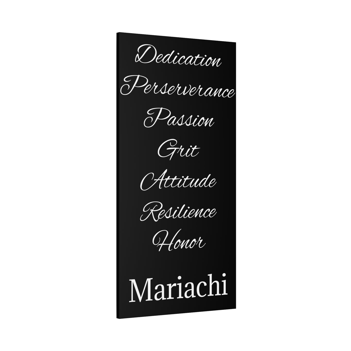 Dedication Passion Honor Matte Canvas, Stretched, 1.25"