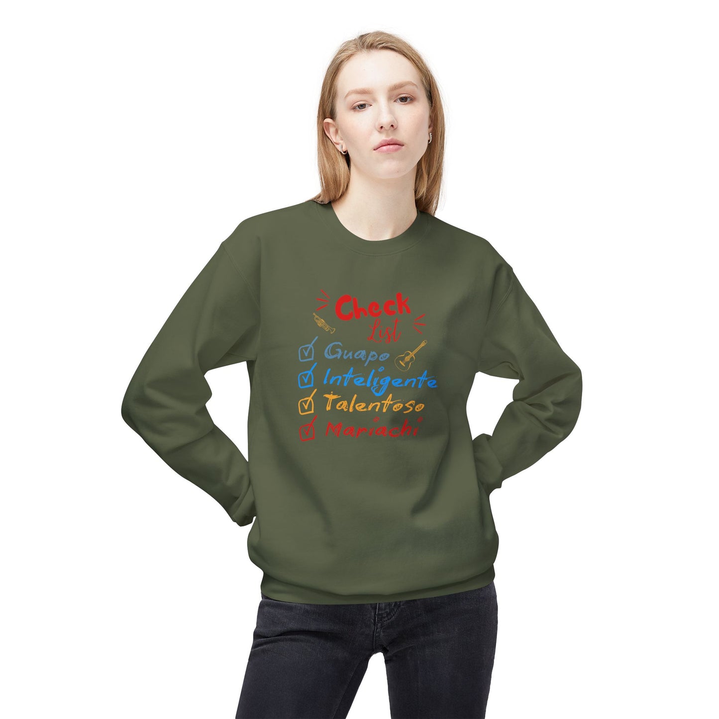 Checklist Guapo Unisex Midweight Softstyle Fleece Crewneck Sweatshirt