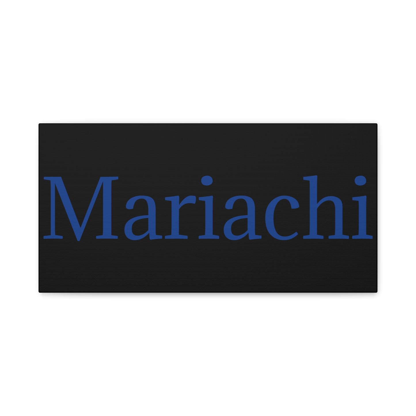 Blue Mariachi Matte Canvas, Stretched, 1.25"