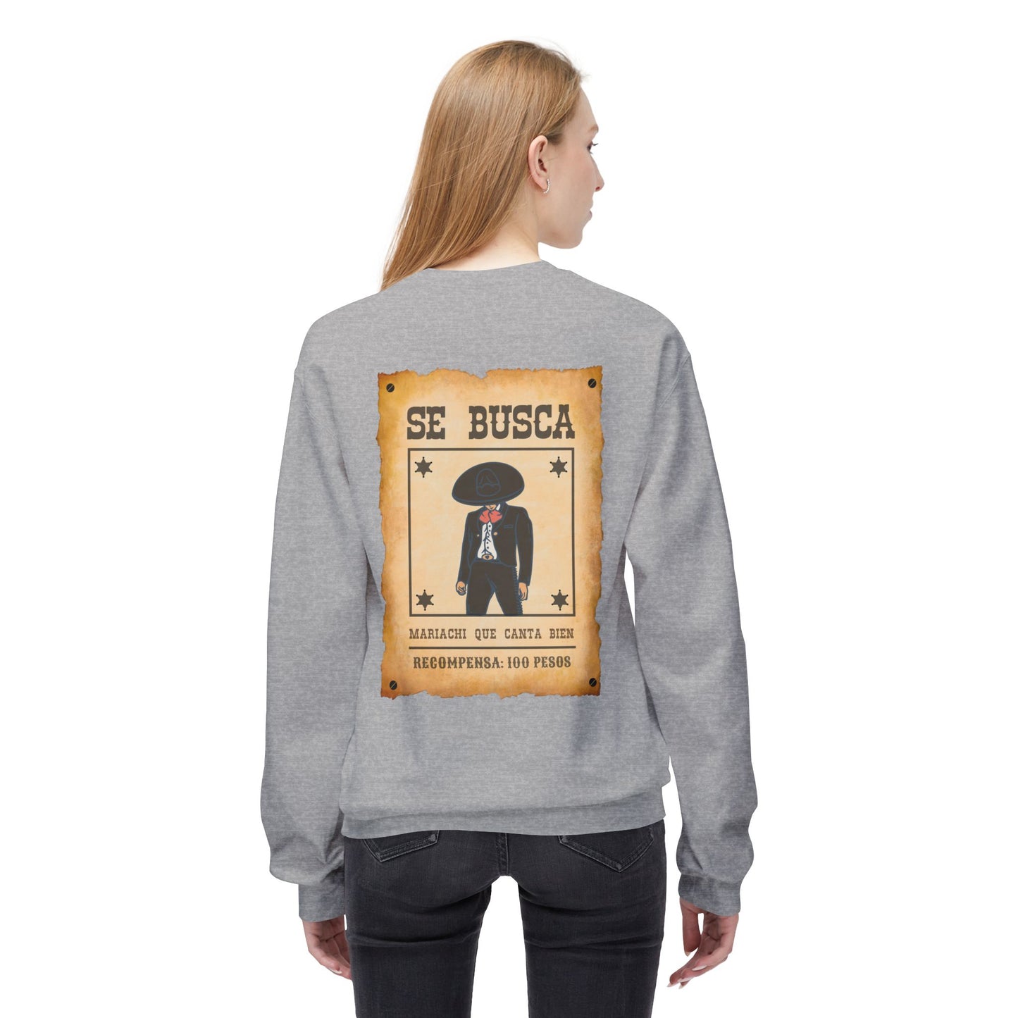 Wanted Mariachi Canta Unisex Midweight Softstyle Fleece Crewneck Sweatshirt