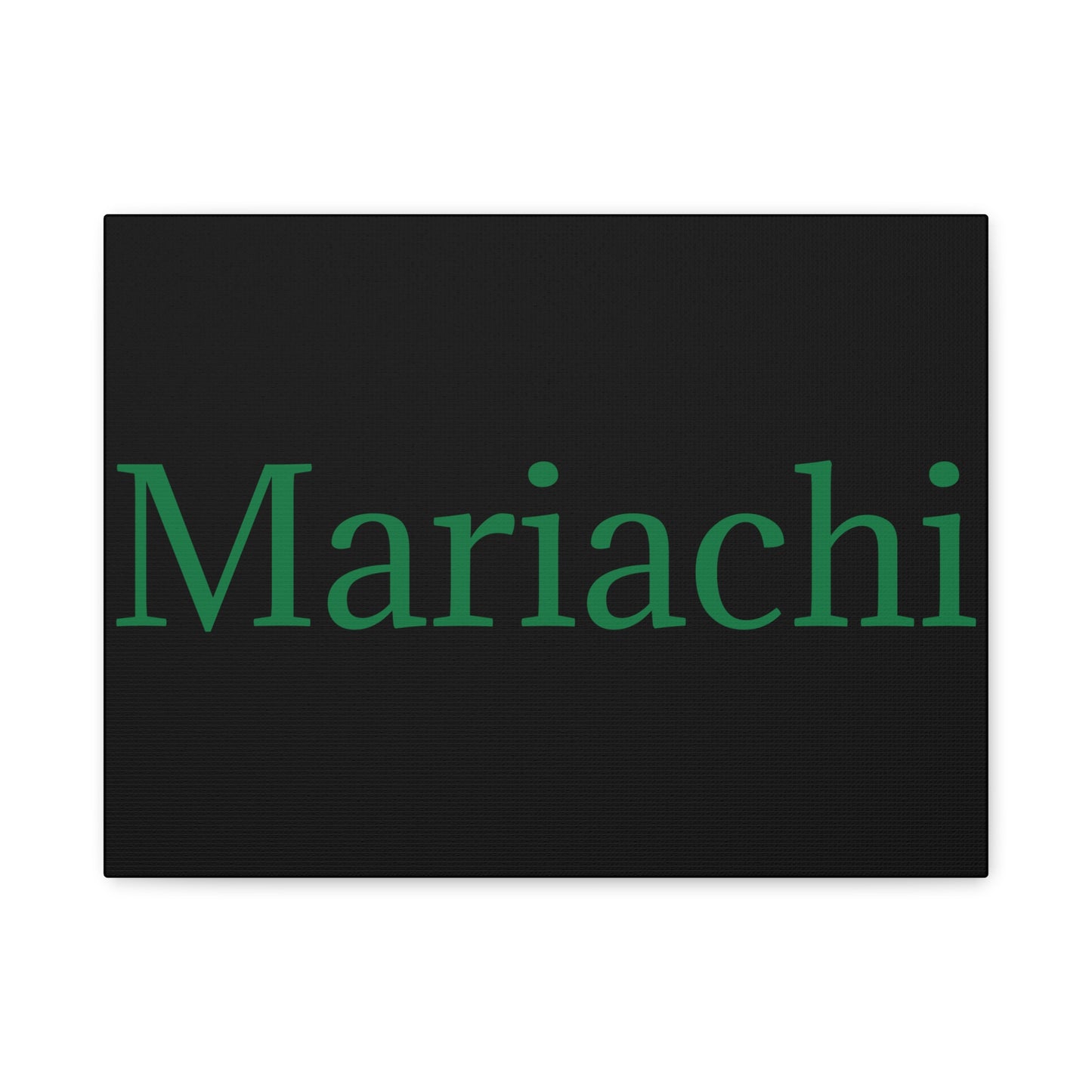 Green Mariachi Matte Canvas, Stretched, 1.25"