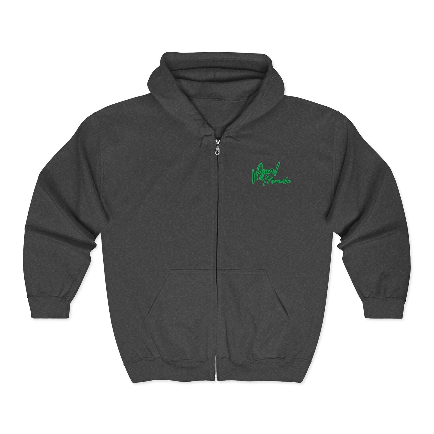 Green Ajua Unisex Heavy Blend™ Full Zip Hooded Sweatshirt