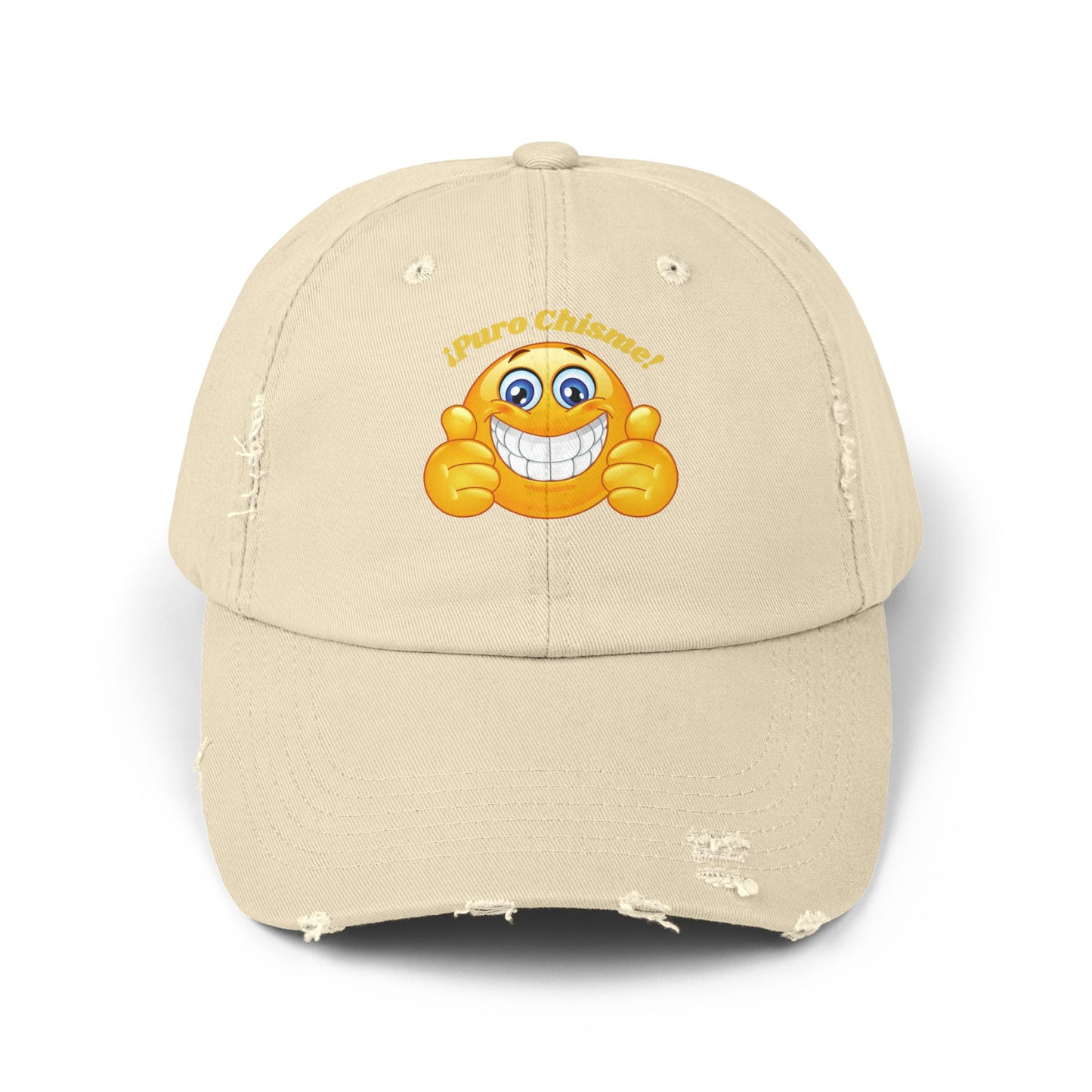 Puro Chisme Unisex Distressed Cap