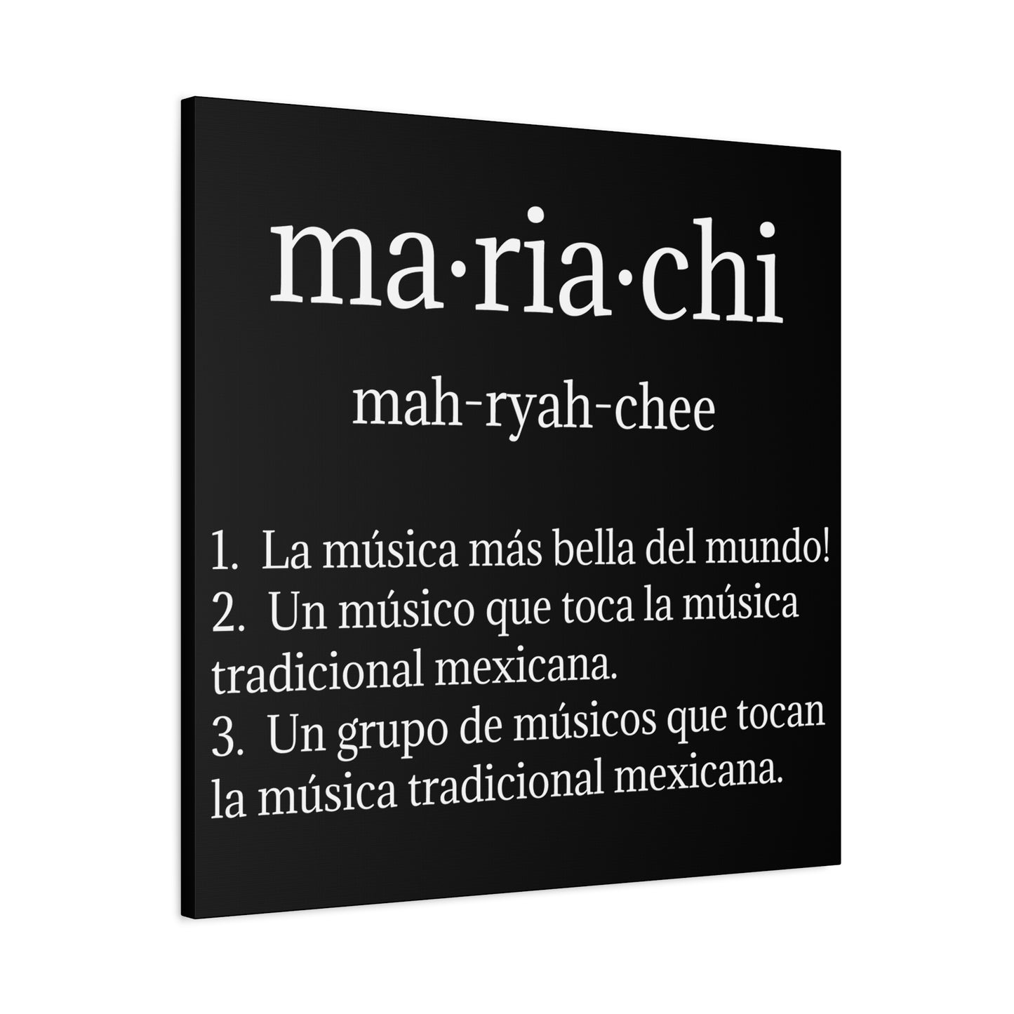 Mariachi Definition Business Matte Canvas, Stretched, 1.25"