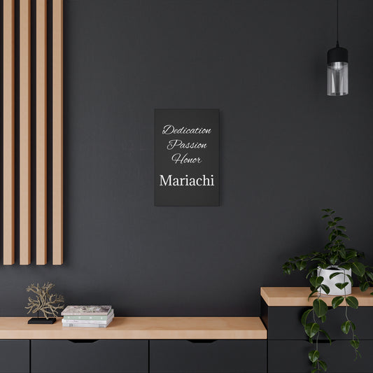 White Dedication Passion Honor Matte Canvas, Stretched, 1.25"