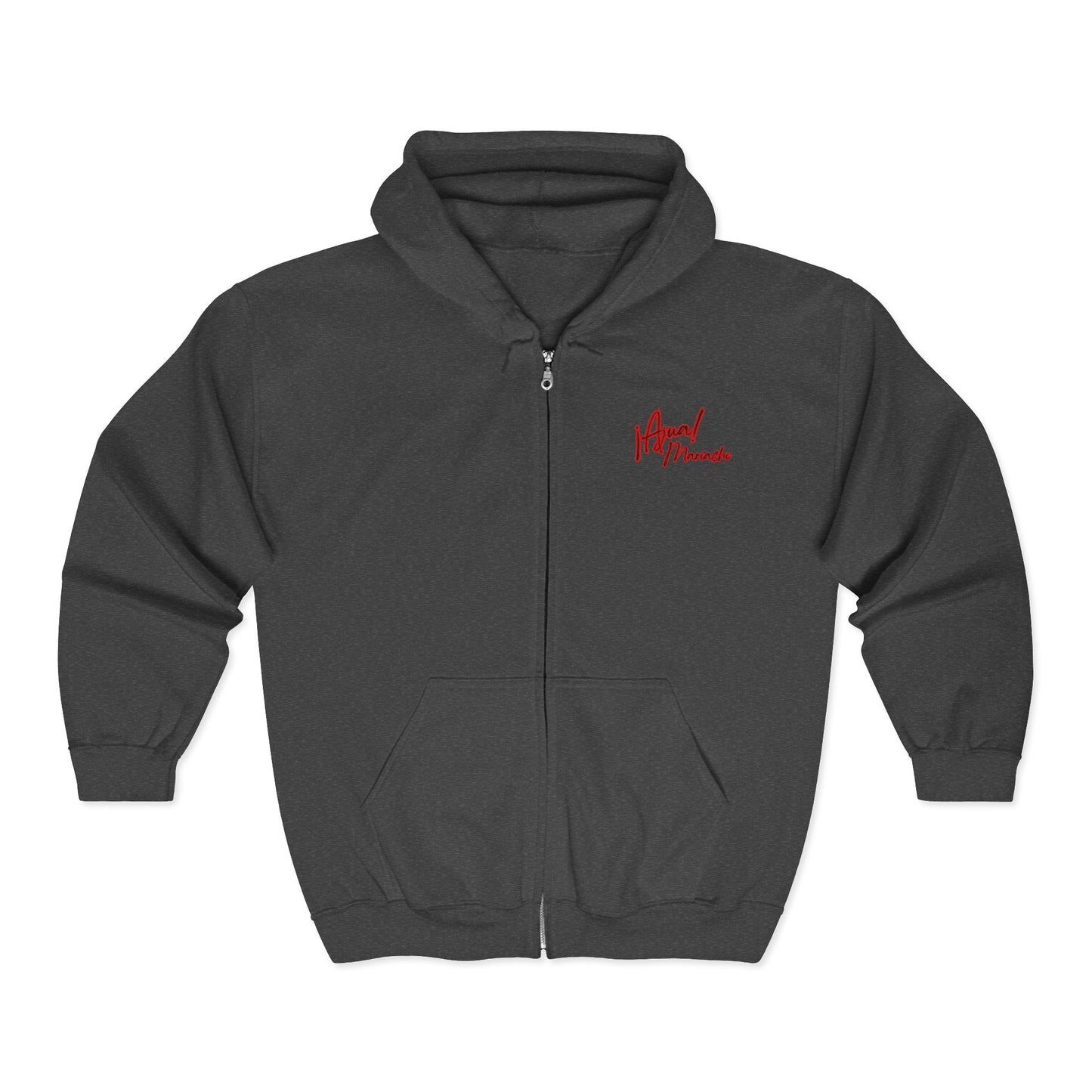 Red Ajua Unisex Heavy Blend™ Full Zip Hooded Sweatshirt