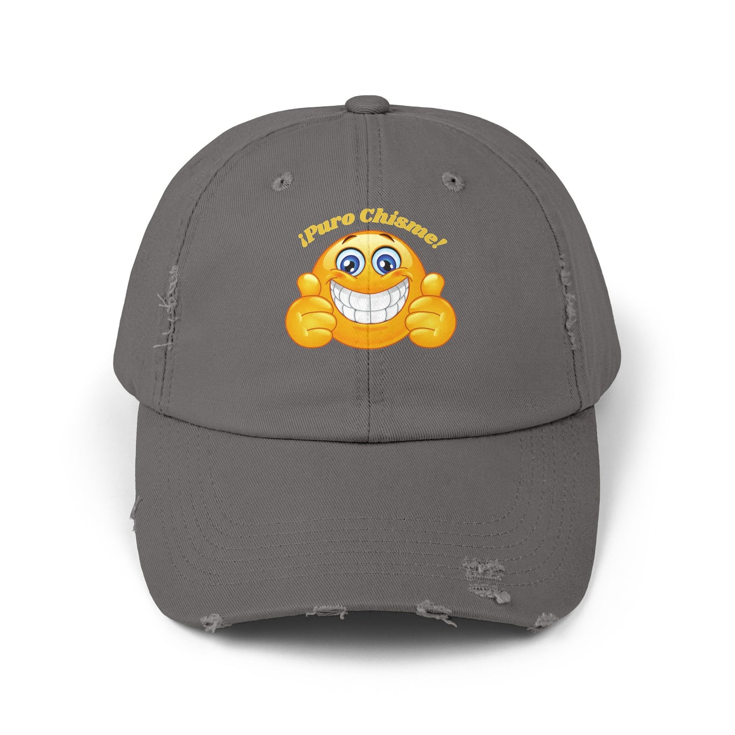 Puro Chisme Unisex Distressed Cap