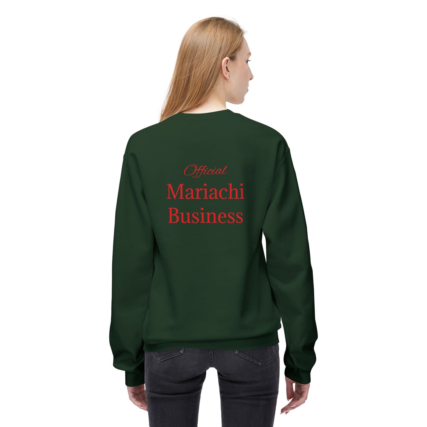 Official Mariachi Business Guitarra Unisex Midweight Softstyle Fleece Crewneck Sweatshirt