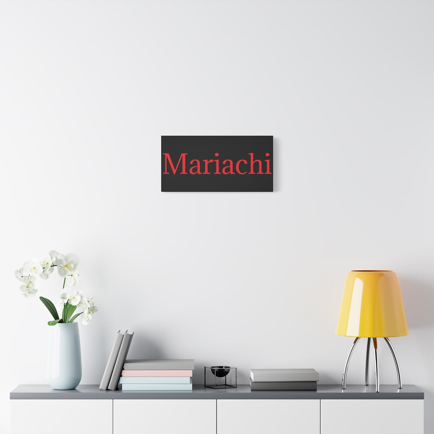 Red Mariachi Matte Canvas, Stretched, 1.25"