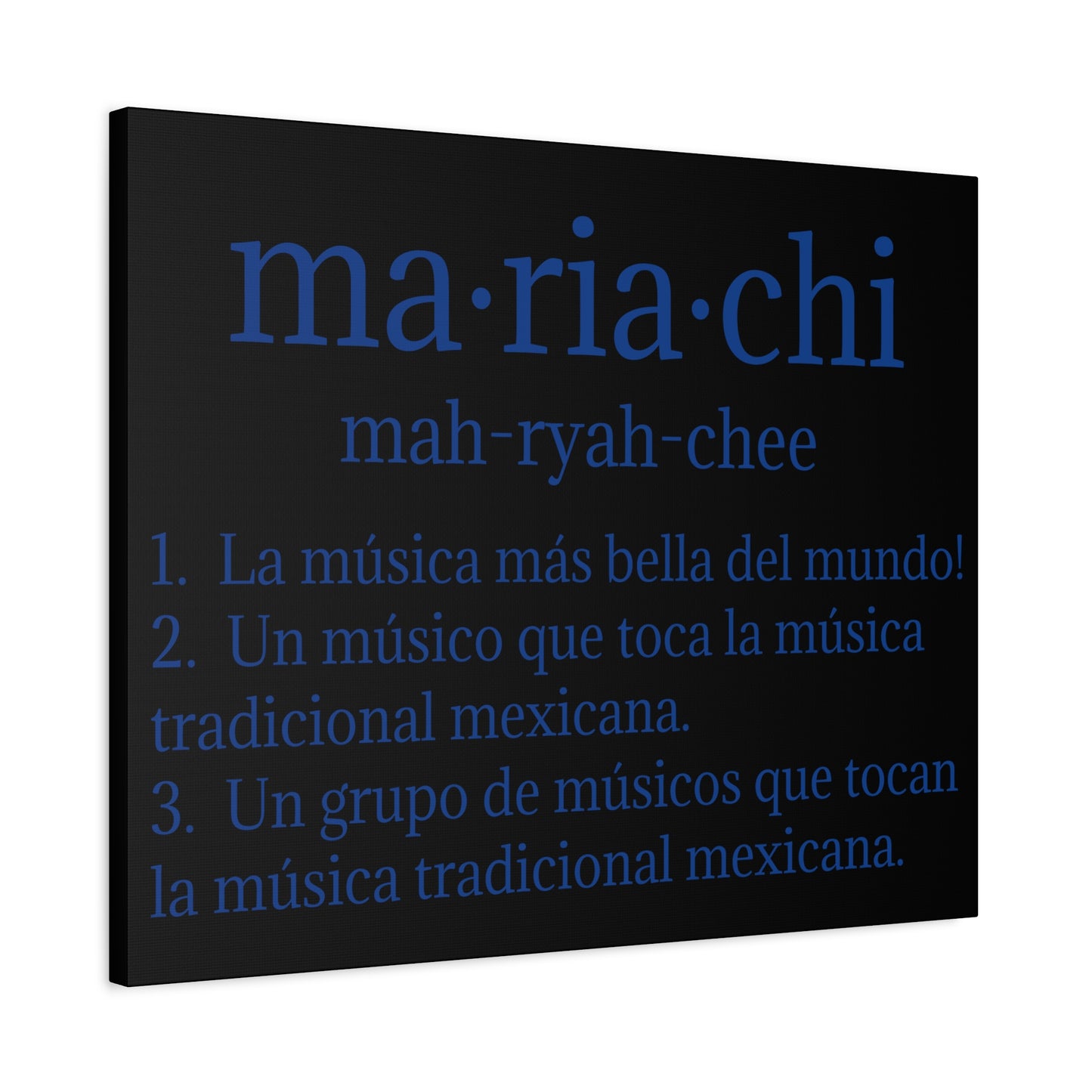 Mariachi Definition Business Matte Canvas, Stretched, 1.25"