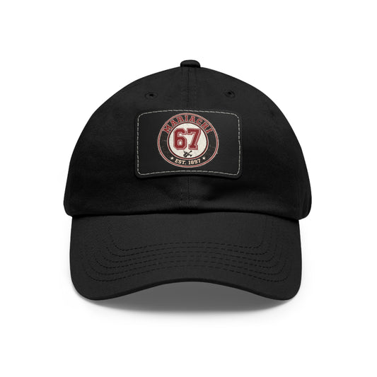 Mariachi 67 Dad Hat with Leather Patch (Rectangle)