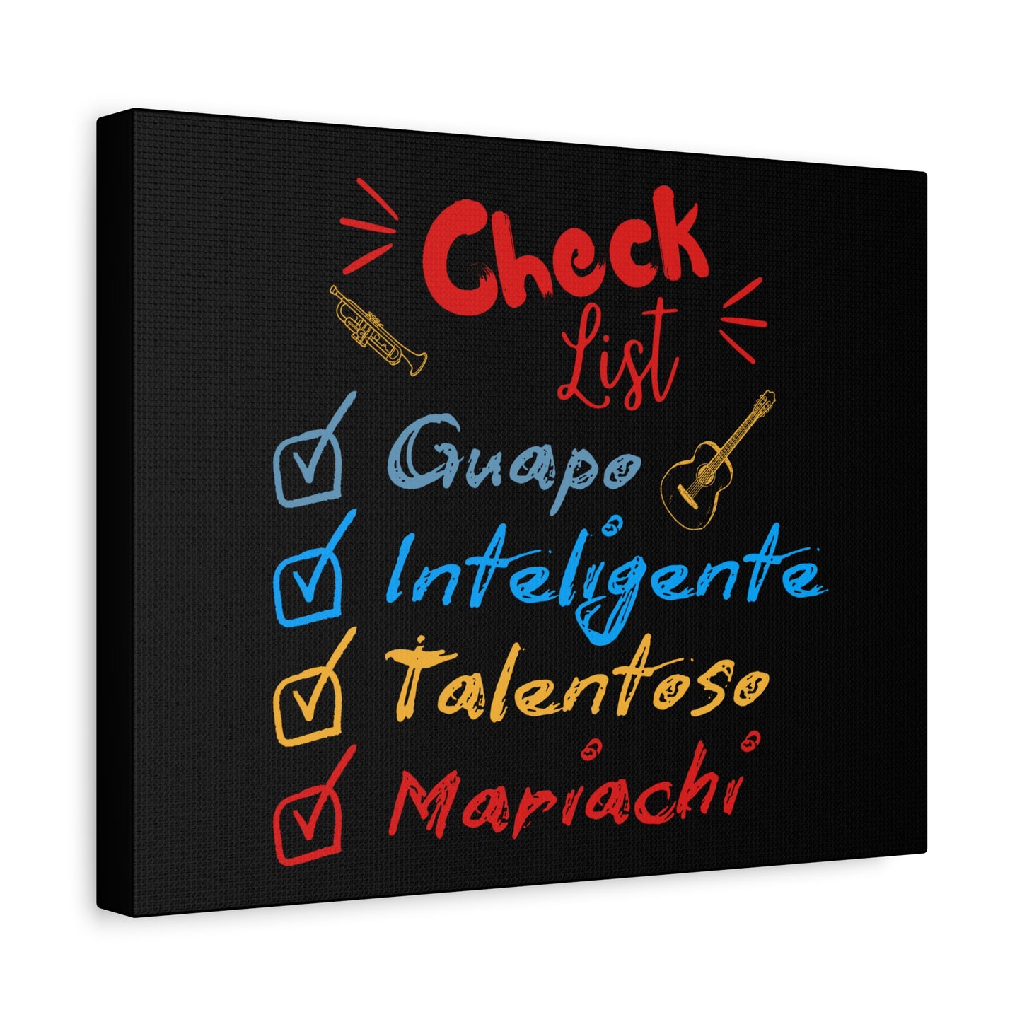 Checklist Guapo Matte Canvas, Stretched, 1.25"
