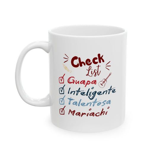 Checklist Guapa Ceramic Mug, (11oz, 15oz)