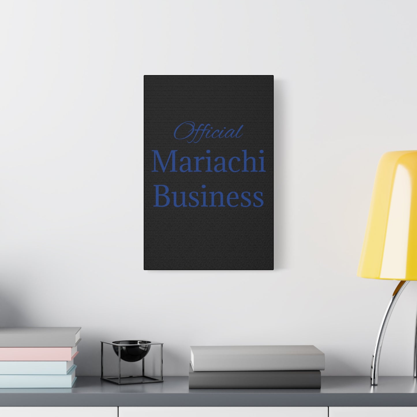 Blue Official Mariachi Business Matte Canvas, Stretched, 1.25"