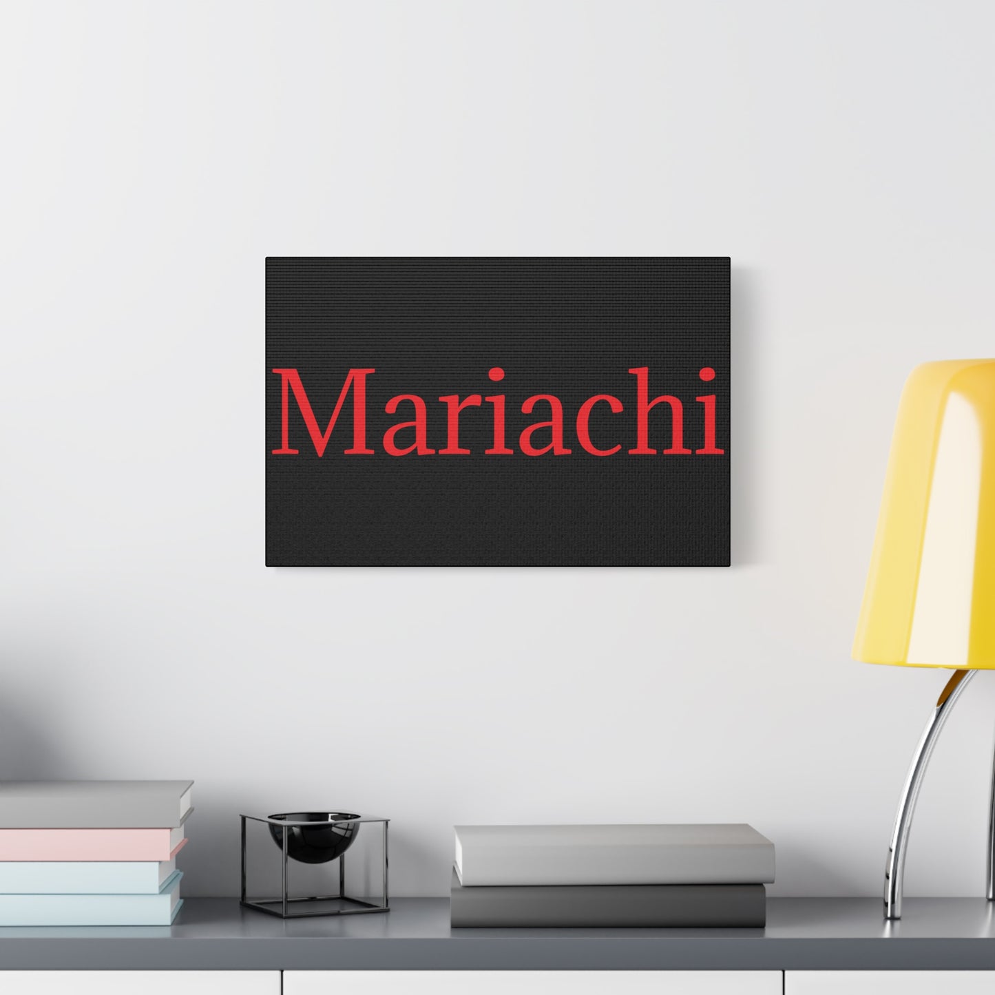 Red Mariachi Matte Canvas, Stretched, 1.25"