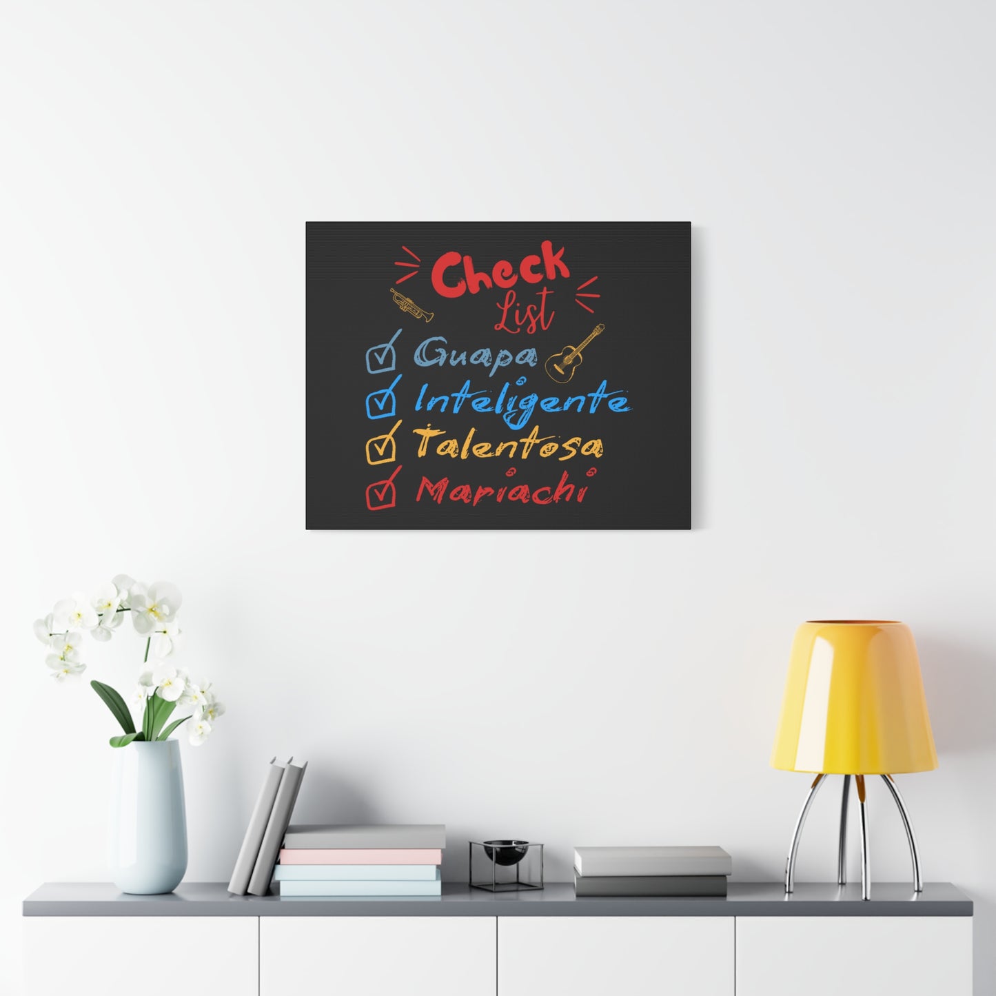 Checklist Guapa Matte Canvas, Stretched, 1.25"
