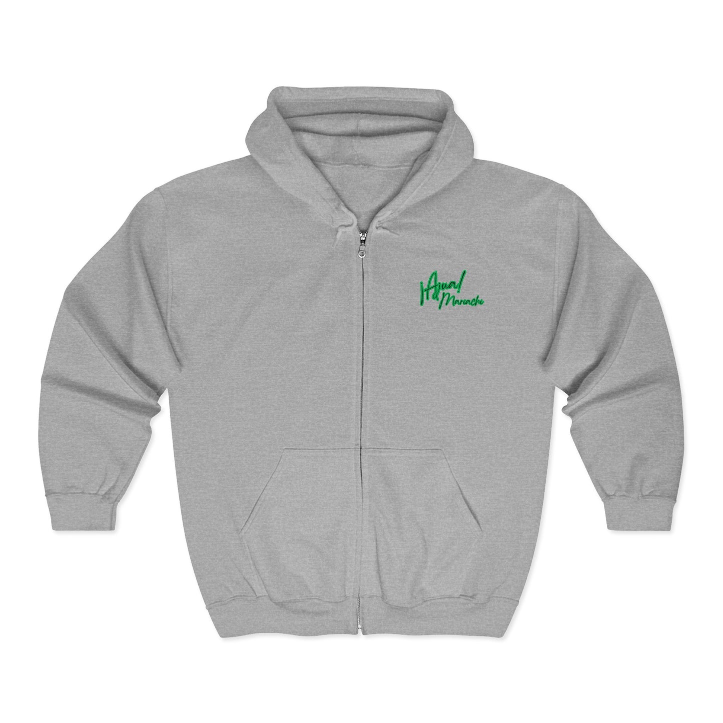 Green Ajua Unisex Heavy Blend™ Full Zip Hooded Sweatshirt