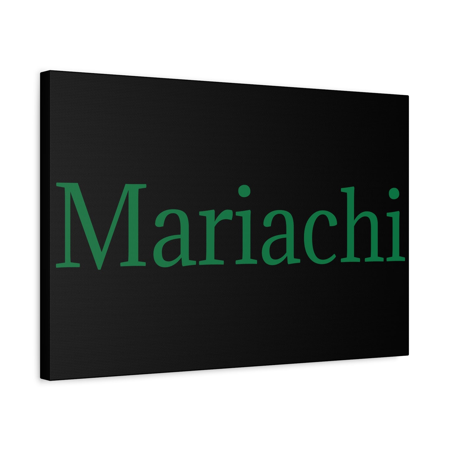 Green Mariachi Matte Canvas, Stretched, 1.25"
