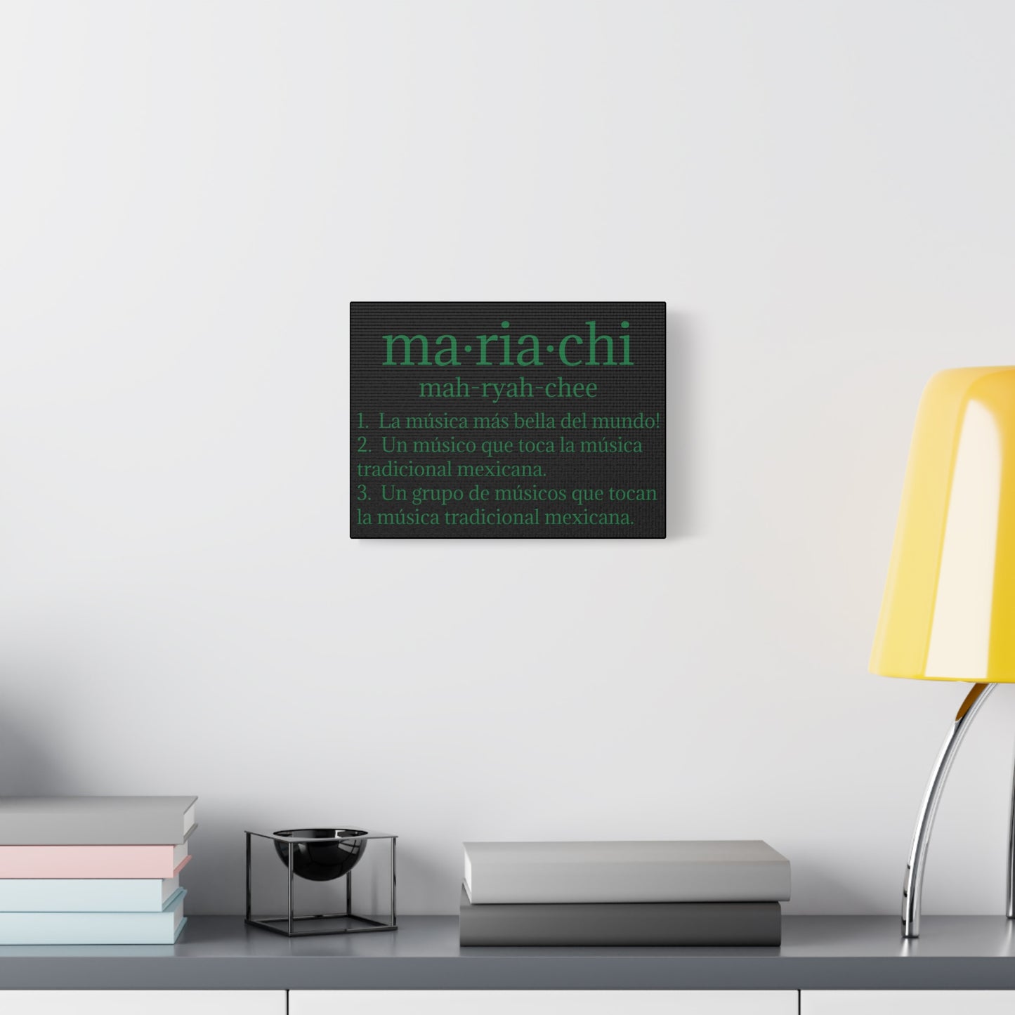 Green Mariachi Definition Business Matte Canvas, Stretched, 1.25"
