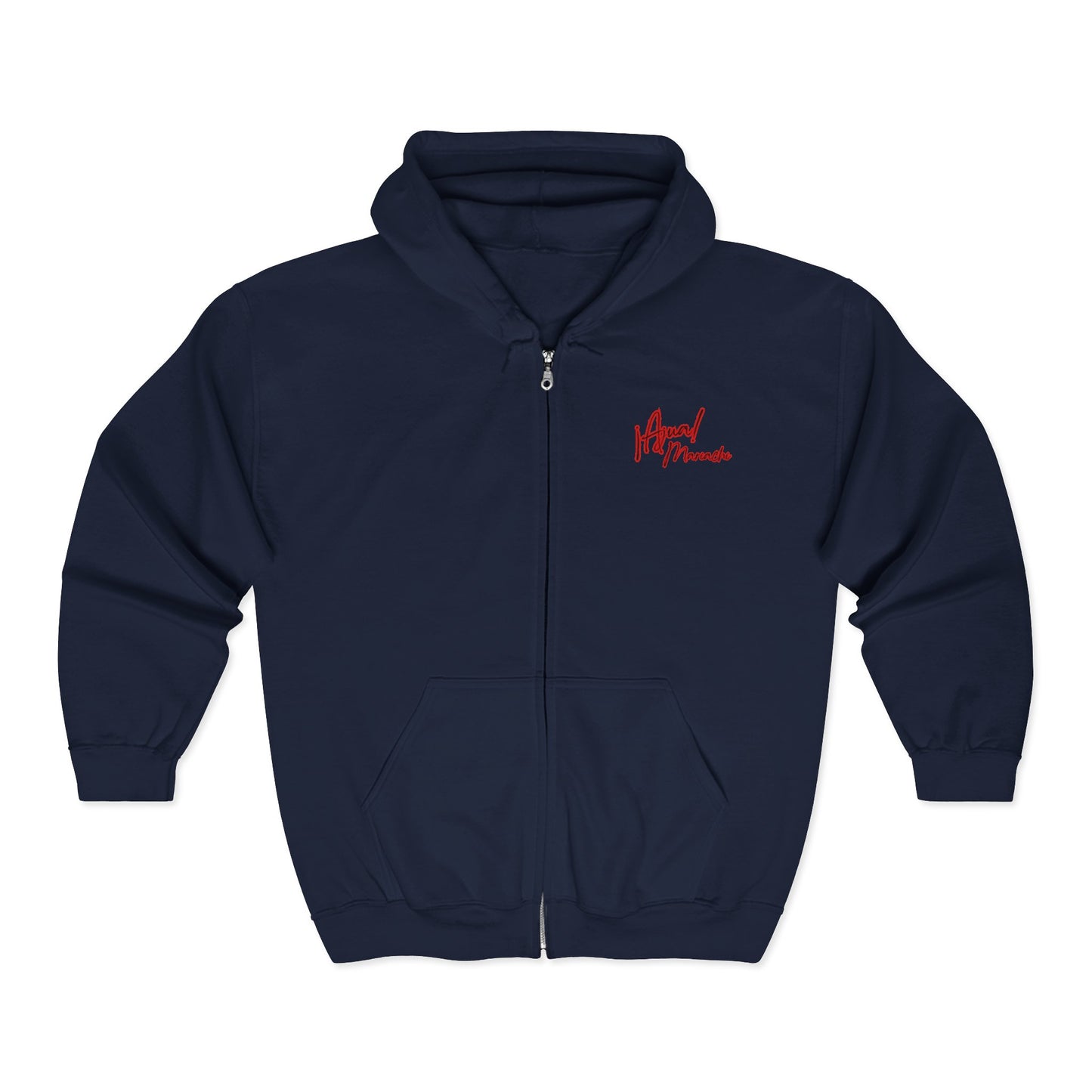 Red Ajua Unisex Heavy Blend™ Full Zip Hooded Sweatshirt