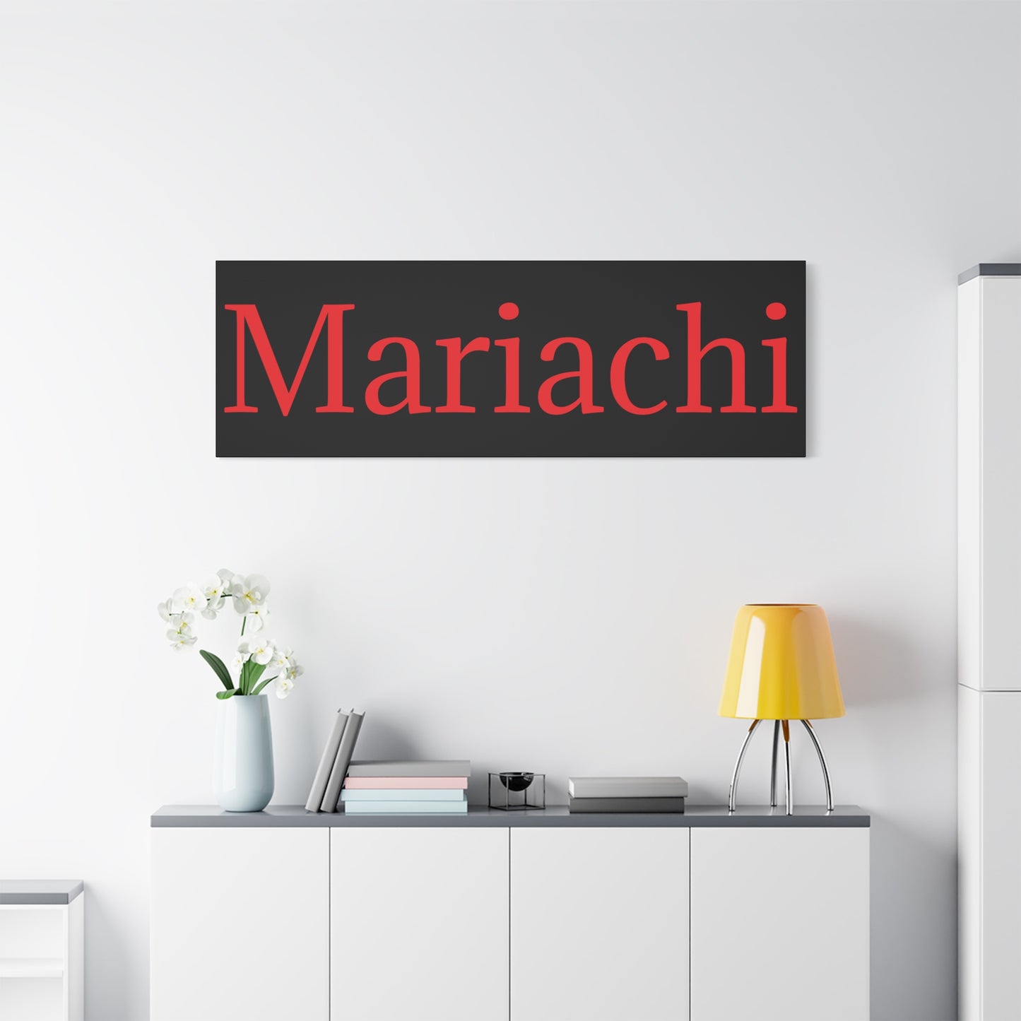 Red Mariachi Matte Canvas, Stretched, 1.25"