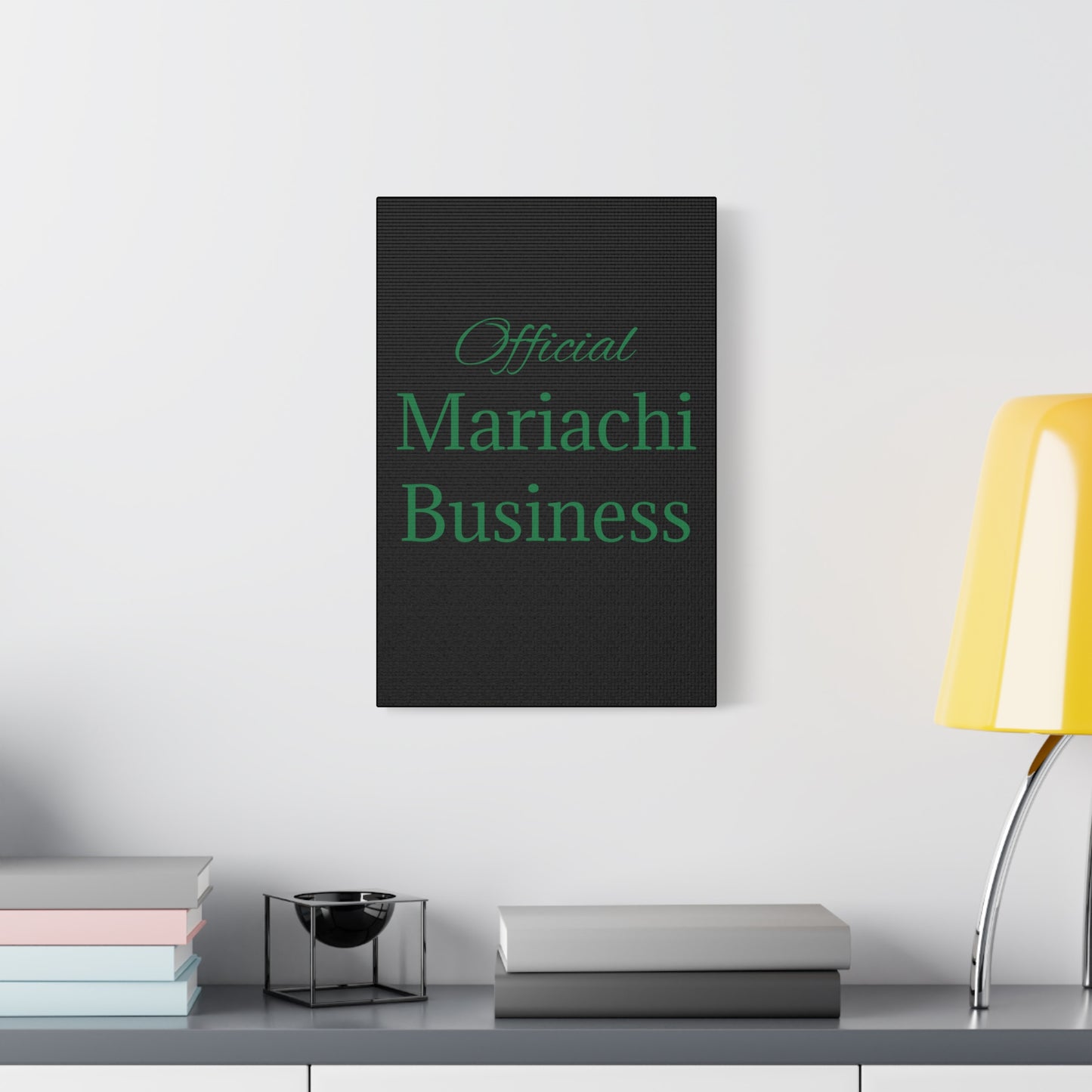 Green Official Mariachi Business Matte Canvas, Stretched, 1.25"
