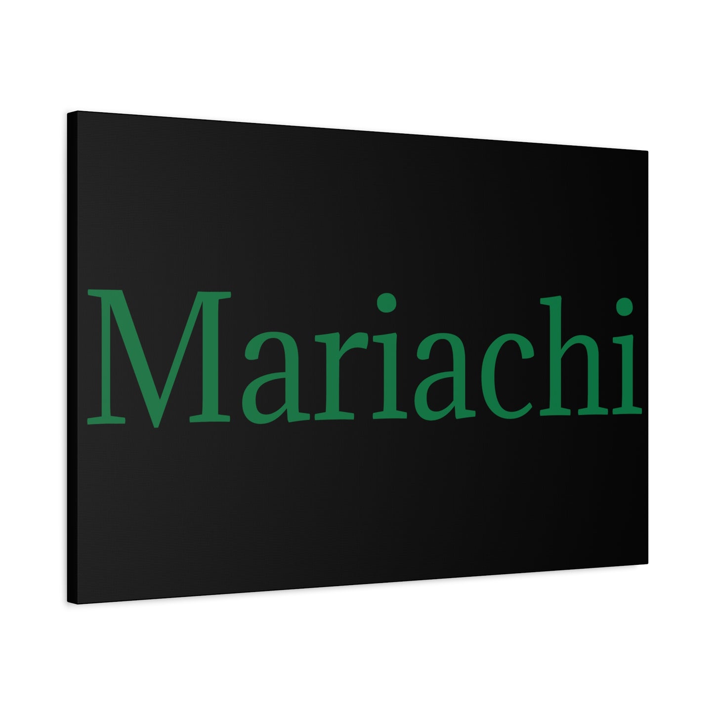 Green Mariachi Matte Canvas, Stretched, 1.25"