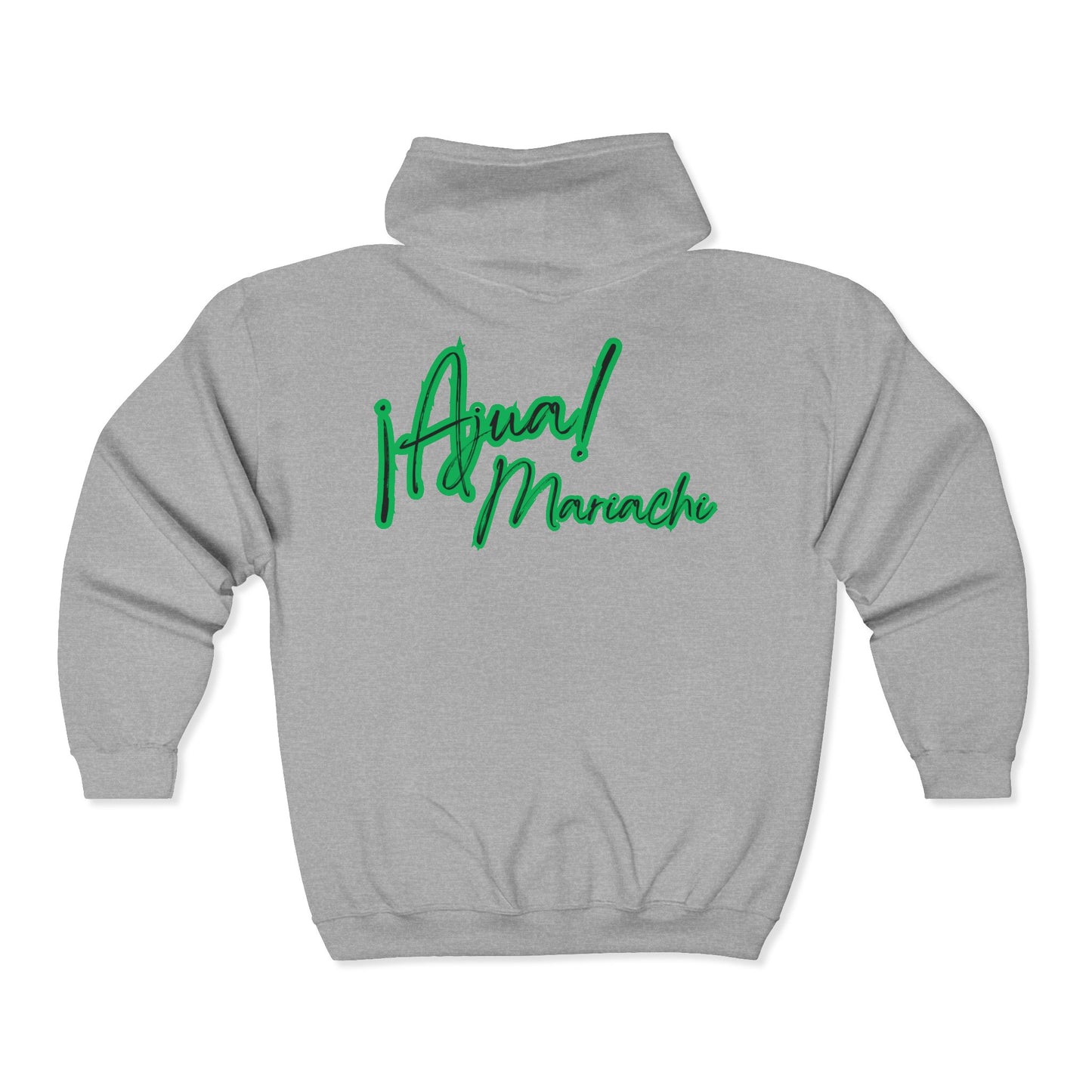 Green Ajua Unisex Heavy Blend™ Full Zip Hooded Sweatshirt