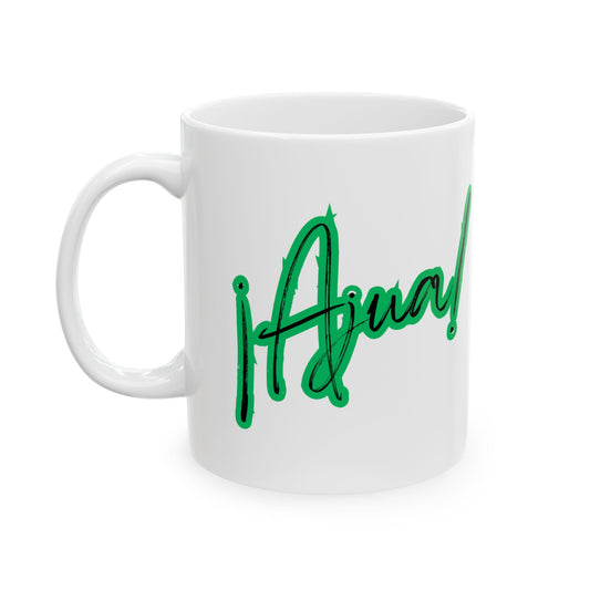 Green Ajua Ceramic Mug, (11oz, 15oz)