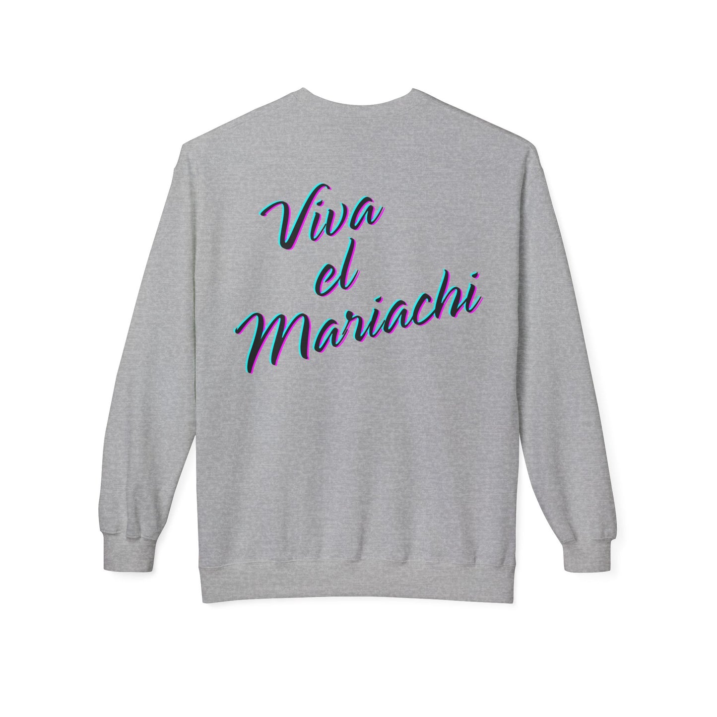 Neon Viva El Mariachi Unisex Midweight Softstyle Fleece Crewneck Sweatshirt
