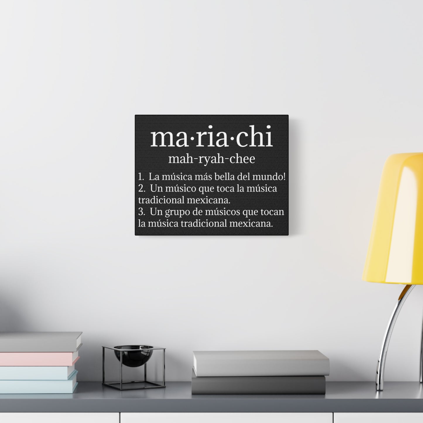 White Mariachi Definition Business Matte Canvas, Stretched, 1.25"