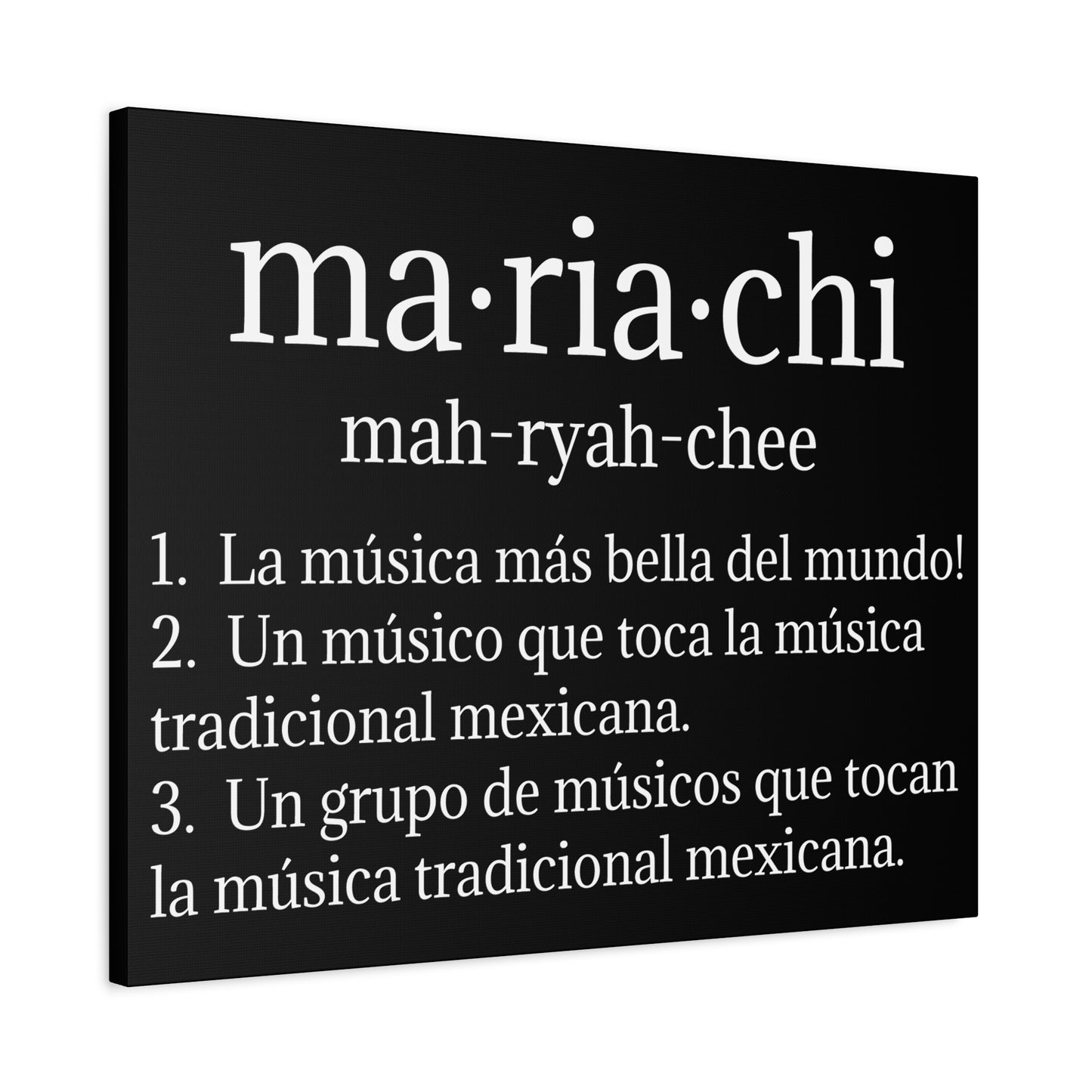 Mariachi Definition Business Matte Canvas, Stretched, 1.25"