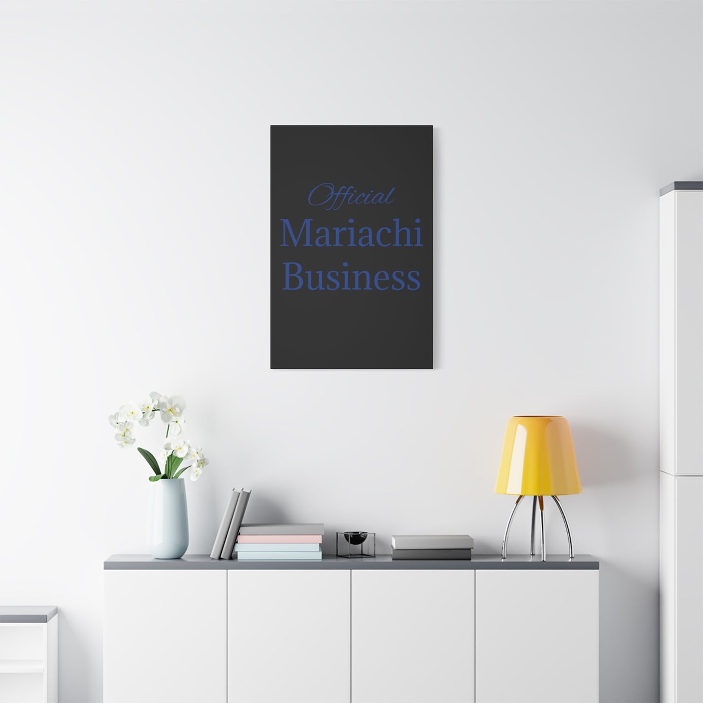Blue Official Mariachi Business Matte Canvas, Stretched, 1.25"
