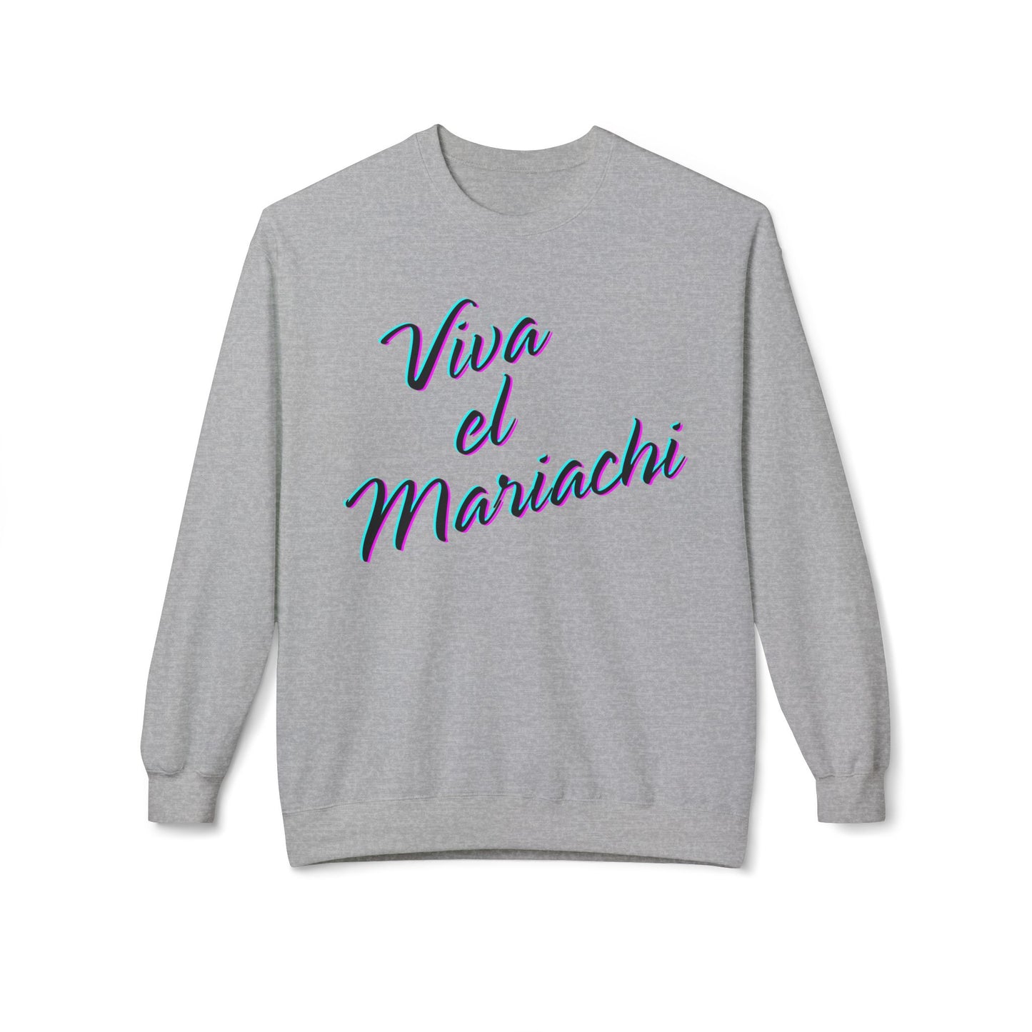 Neon Viva El Mariachi Unisex Midweight Softstyle Fleece Crewneck Sweatshirt
