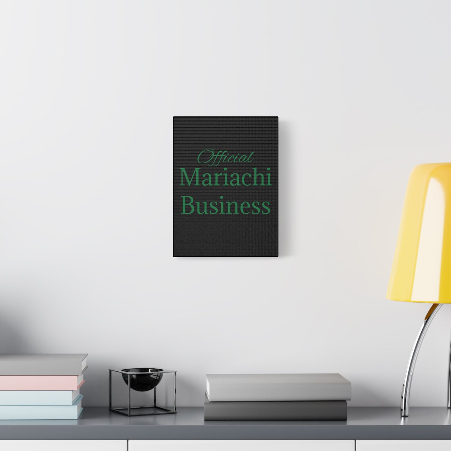 Green Official Mariachi Business Matte Canvas, Stretched, 1.25"