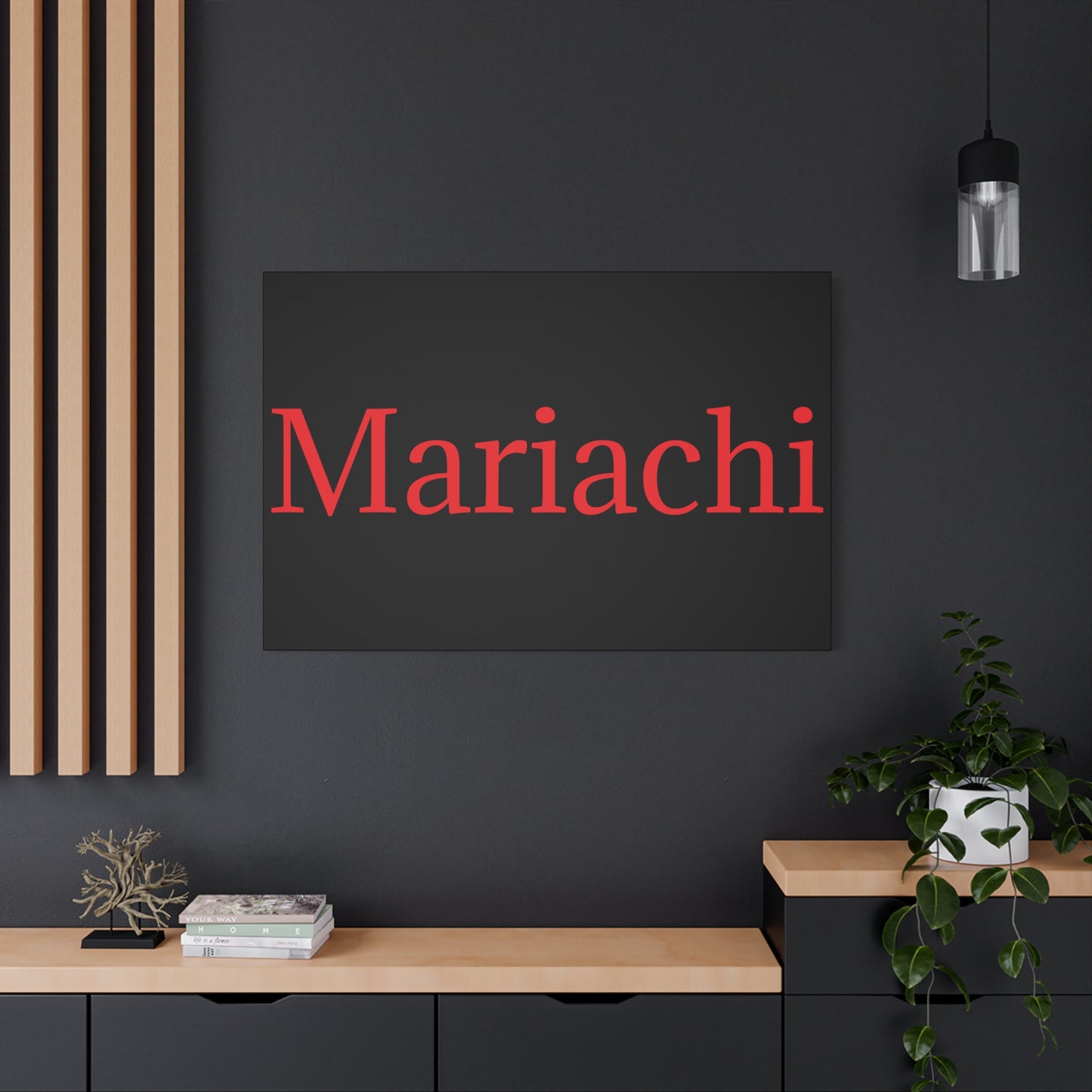 Red Mariachi Matte Canvas, Stretched, 1.25"