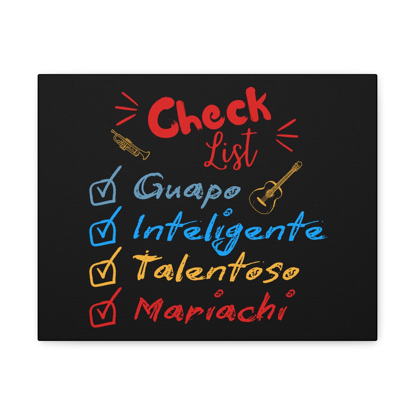 Checklist Guapo Matte Canvas, Stretched, 1.25"