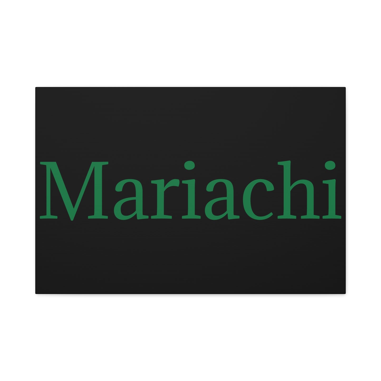 Green Mariachi Matte Canvas, Stretched, 1.25"