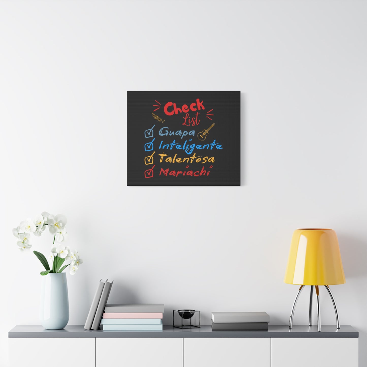Checklist Guapa Matte Canvas, Stretched, 1.25"