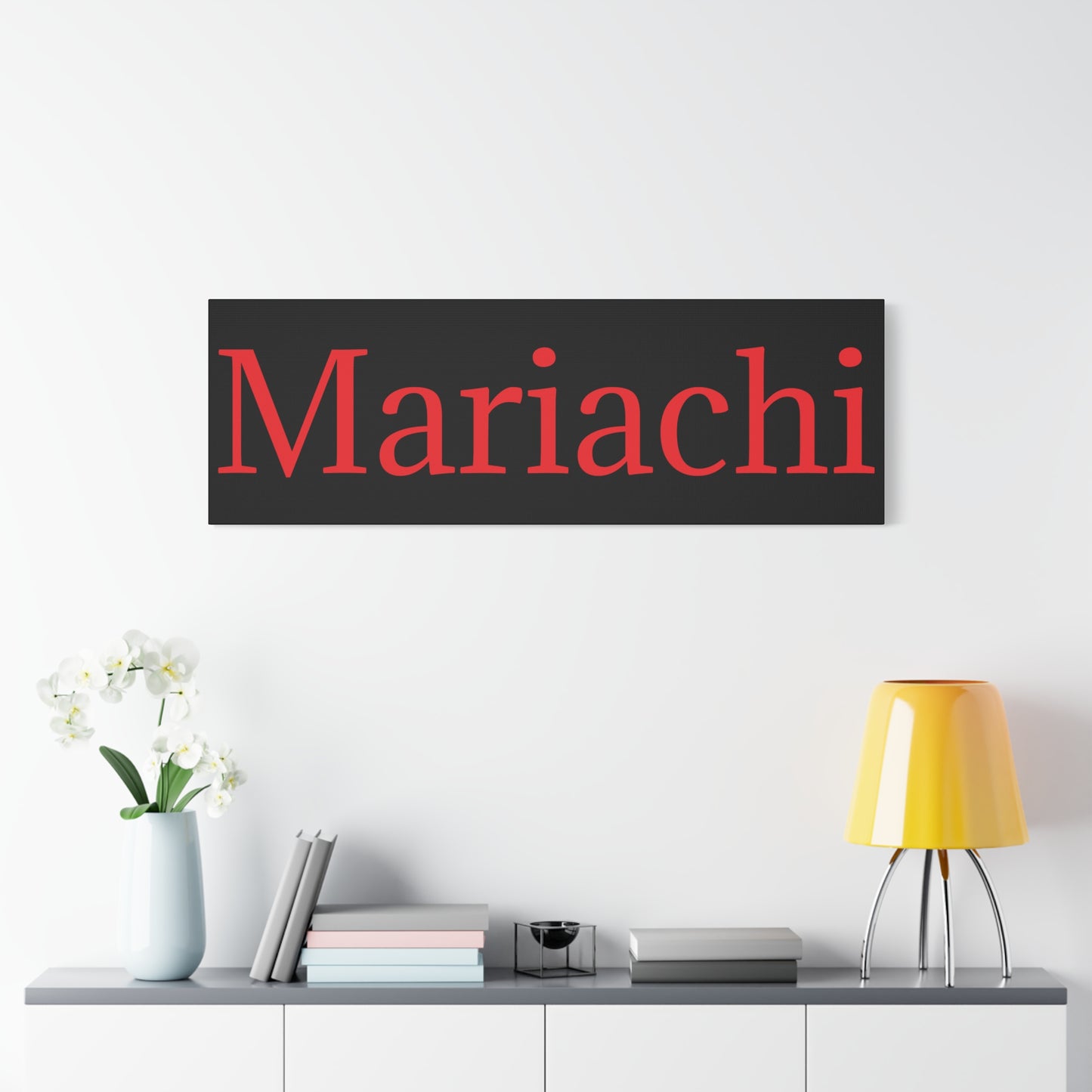 Red Mariachi Matte Canvas, Stretched, 1.25"