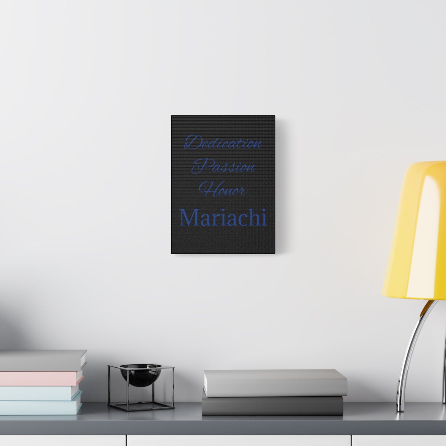 Blue Dedication Passion Honor Matte Canvas, Stretched, 1.25"