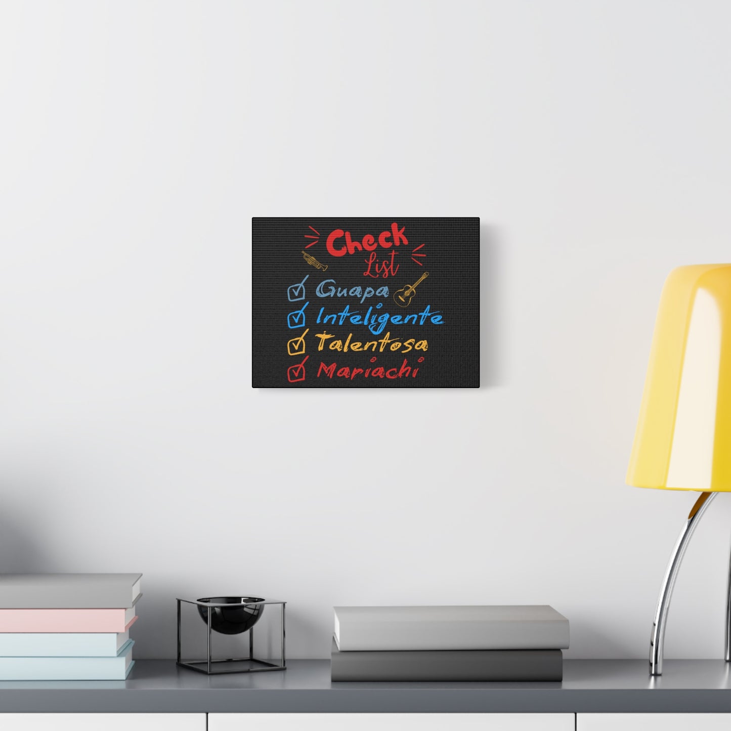 Checklist Guapa Matte Canvas, Stretched, 1.25"
