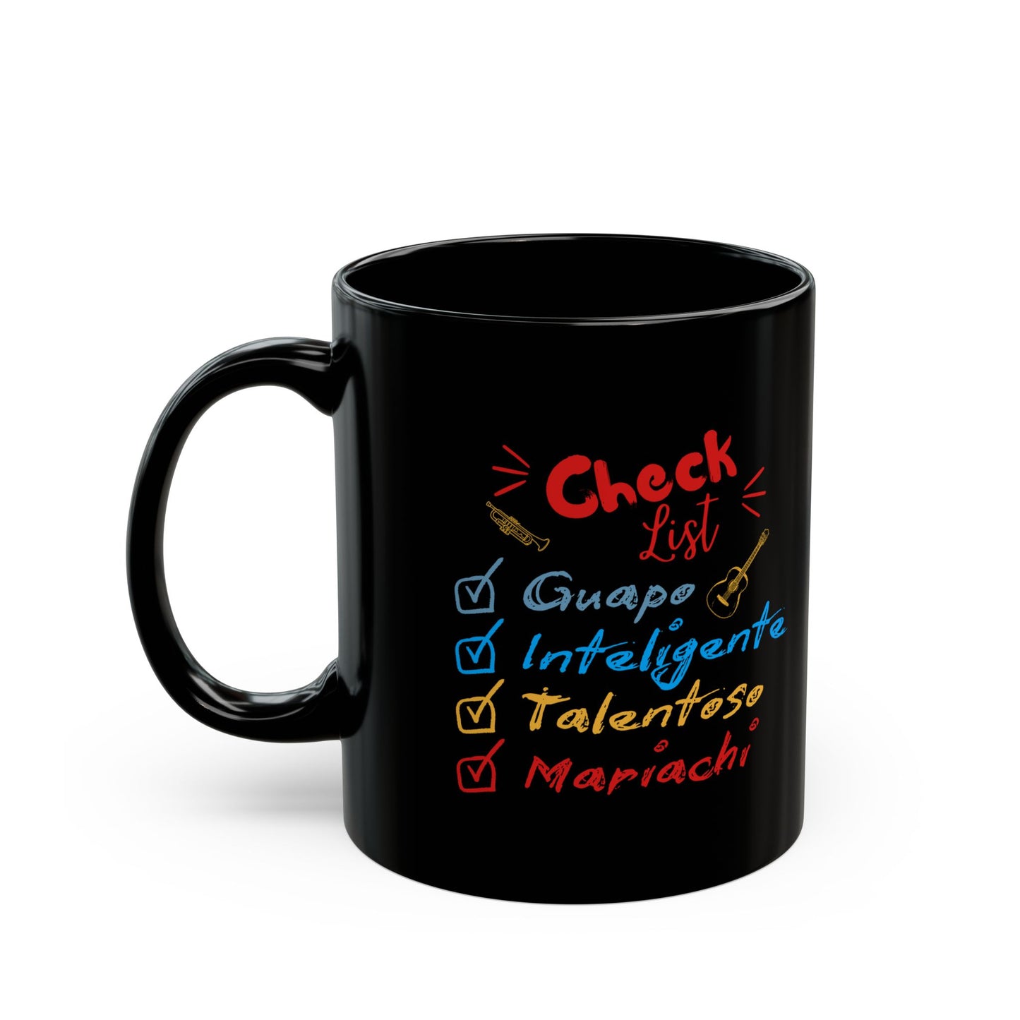 Checklist Guapo Black Mug (11oz, 15oz)