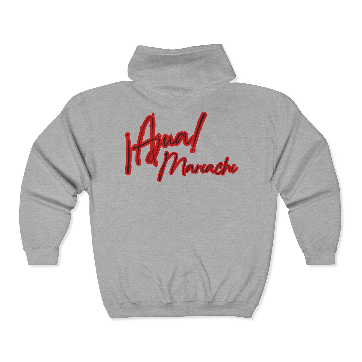 Red Ajua Unisex Heavy Blend™ Full Zip Hooded Sweatshirt