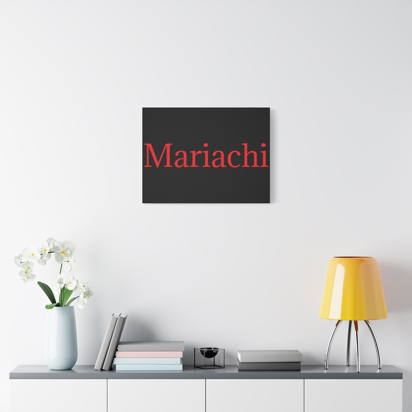 Red Mariachi Matte Canvas, Stretched, 1.25"